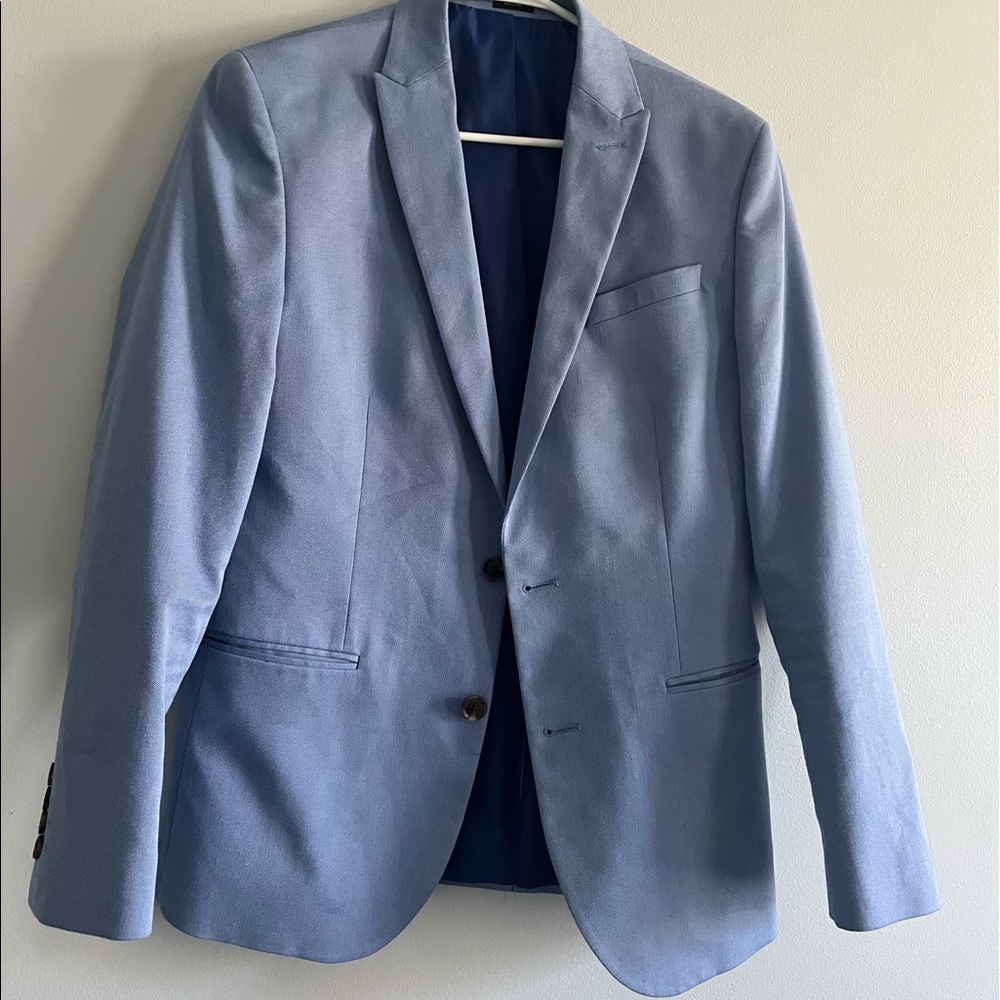 Jf Ferrar Sports Blazer- 38s slim-robin/powder blue